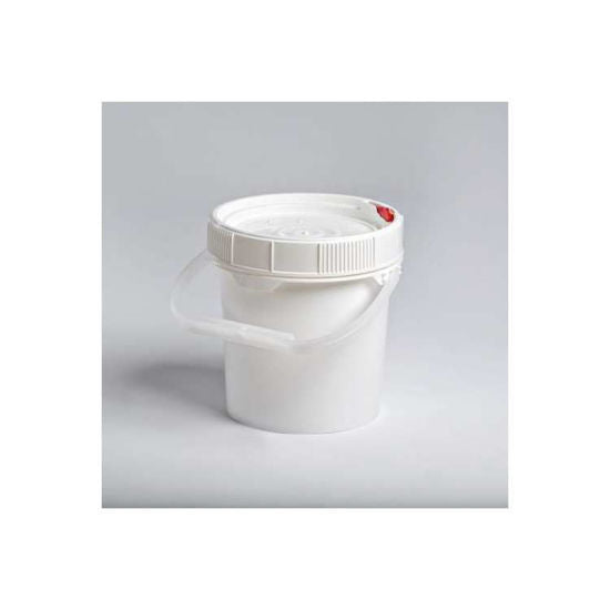 5 Gallon UN Rated Pail w/ Screw Top Lid, White HDPE
