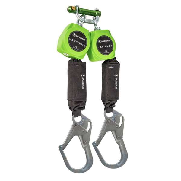 Safewaze Dual SRL, 6', Web, Alum. Rebar Hooks, 019-5054
