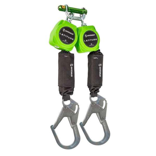 Safewaze Dual SRL, 6', Web, Alum. Rebar Hooks, 019-5054