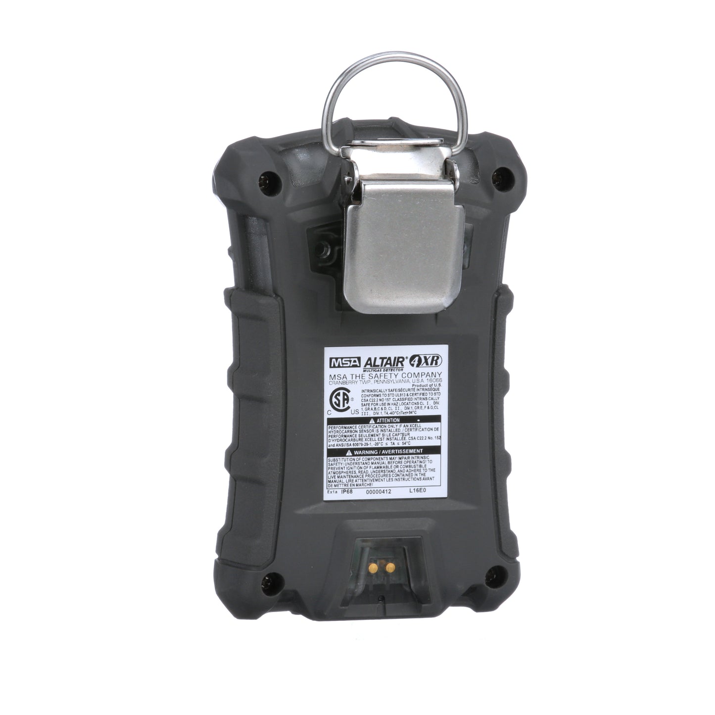 MSA Altair 4XR Multigas Detector, (LEL, O2, H2S & CO), 10178557