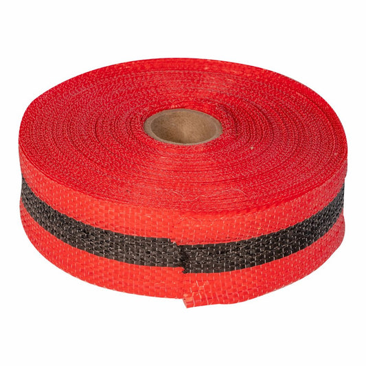 Woven Barricade Tape, Red & Black