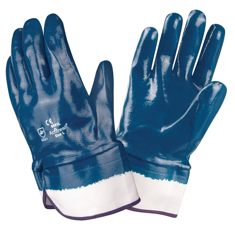 Cordova Nitrile Brawler Gloves, Jersey Lined, Smooth Finish, 6961