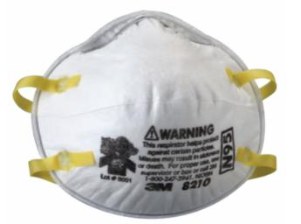 3M N95 Particulate Respirator, Dust Mask, 8210
