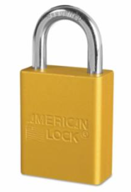 American Lock Aluminum Safety Padlock, Keyed Different, A1105YLW