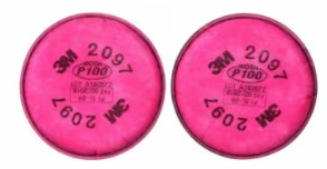 3M Particulate Filter P100, Organic Vapor, 2097