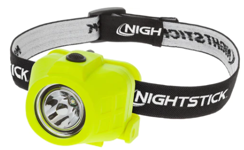 Headlamp, Intrinsically Safe, Lime Green. Nightstick, XPP-5452G