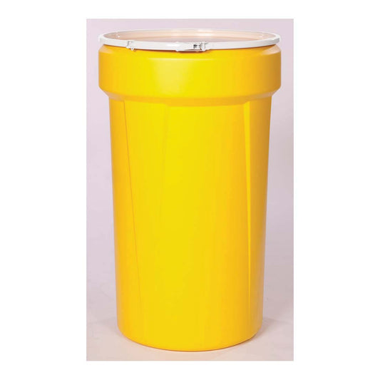 55 Gallon Lab Pack, Yellow, Open Head with Lever Lock