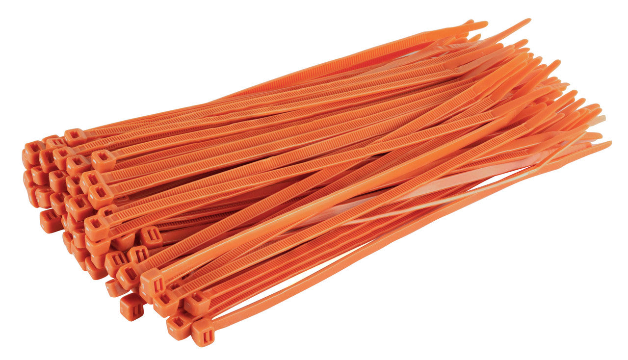General Purpose Cable Tie, 50lb. 7.6", Orange