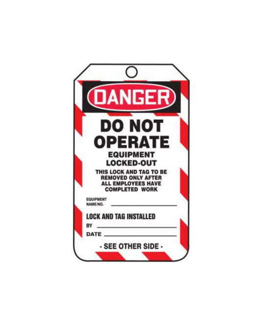 Accuform Danger Safety Tag, Do Not Operate, Group LOTO, MDT241CTP