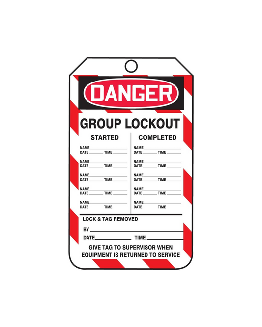 Accuform Danger Safety Tag, Do Not Operate, Group LOTO, MDT241CTP