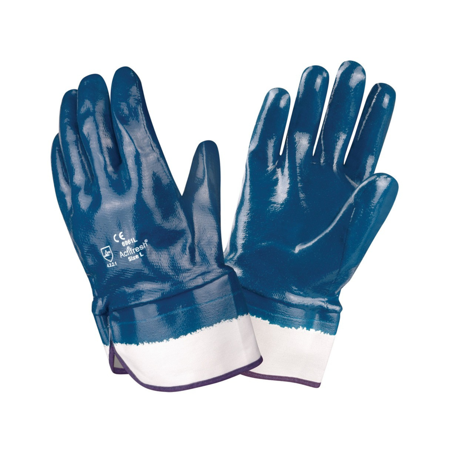 Cordova Nitrile Brawler Gloves, Jersey Lined, Smooth Finish, 6961