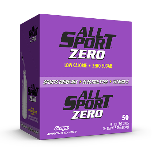 AllSport Zero Drink Mix, Grape, 50/BX, 10122525