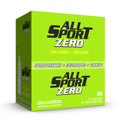 AllSport Zero Drink Mix, Lemon Lime , 50/BX, 10122523