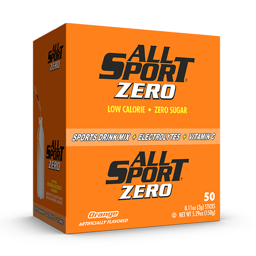AllSport Zero Drink Mix, Orange, 50/BX, 10122522