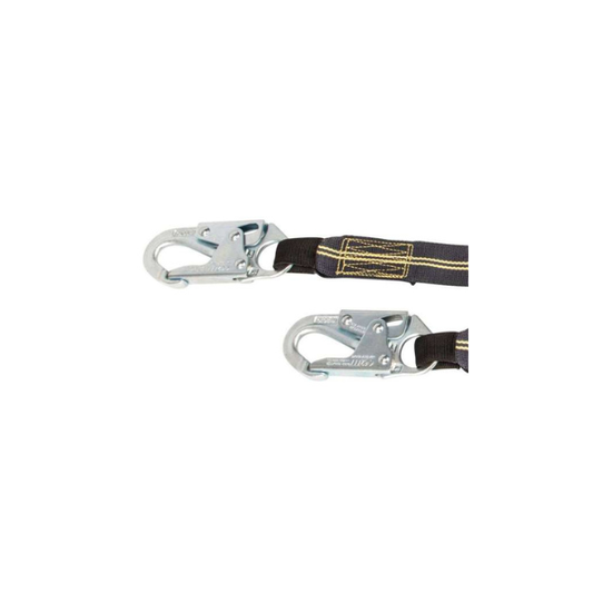 Arc Flash Energy Absorbing Lanyard, Dual Leg, 6' with Snap Hooks