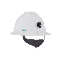MSA V-Gard White Full Brim Hard Hat W/ Clamp & Cord Holder Sold by the Case of 20