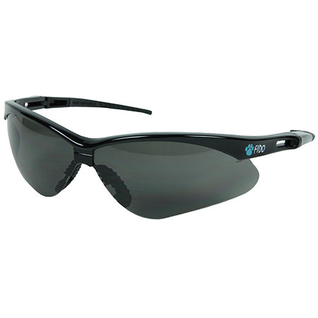 Safety Glasses, Gray Lens with Wrap Around Frame