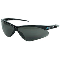 Safety Glasses, Gray Lens with Wrap Around Frame
