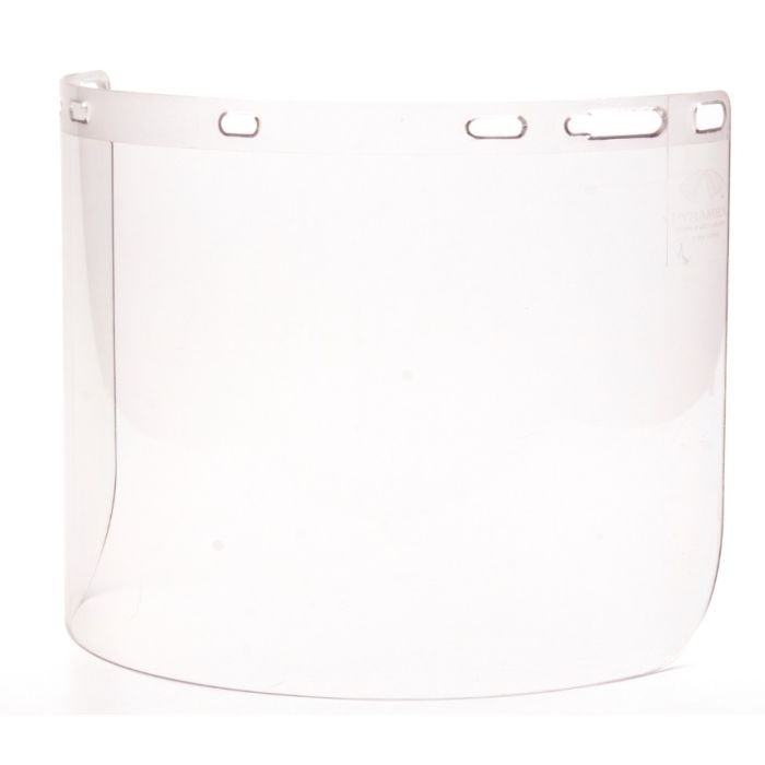 Face Shield Visor, Curved, Clear for Headgear or Hard Hat, Z87+