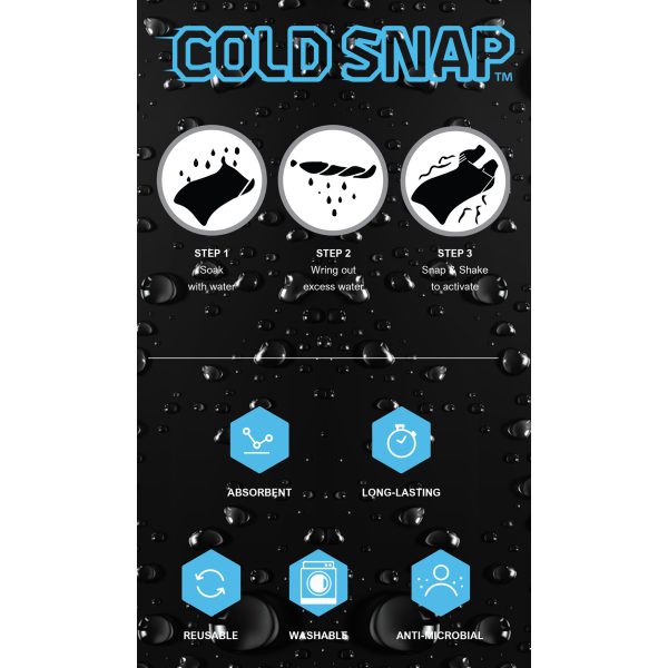 Cooling Towel, Cold Snap™, Gray