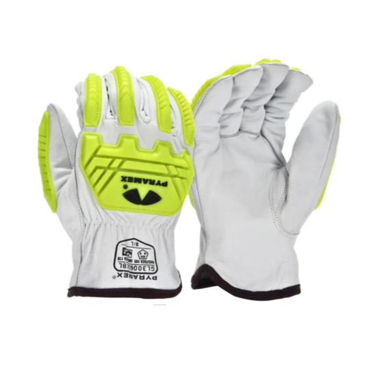 Goatskin Driver Imapct Glove, Impact 2, Cut 5, Pyramex
