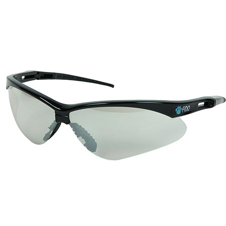 Safety Glasses, Gray Lens with Wrap Around Frame