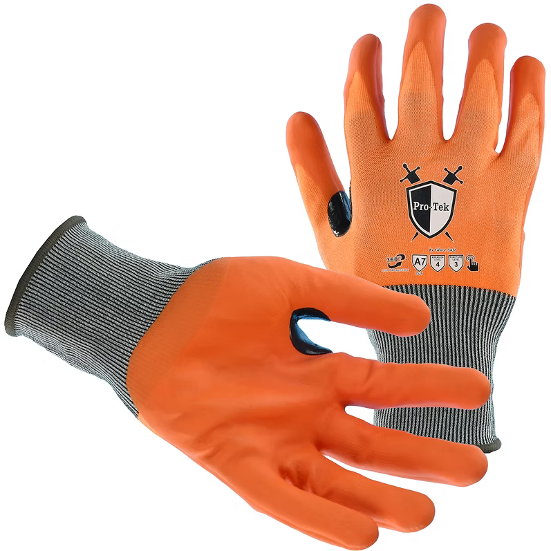 21 Gauge, 360 A7 Cut Protection, Abrasion 4, Puncture 3, Foam Nitrile Palm