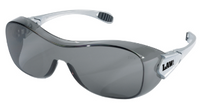 Over-the-Glass Safety Glasses - TPR Temple Inserts - Oversized Frame and Lens Fit Over Most Prescription Glasses