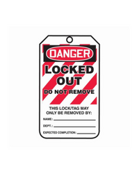 Accuform Danger Safety Tag, LOTO, MLT418CTP