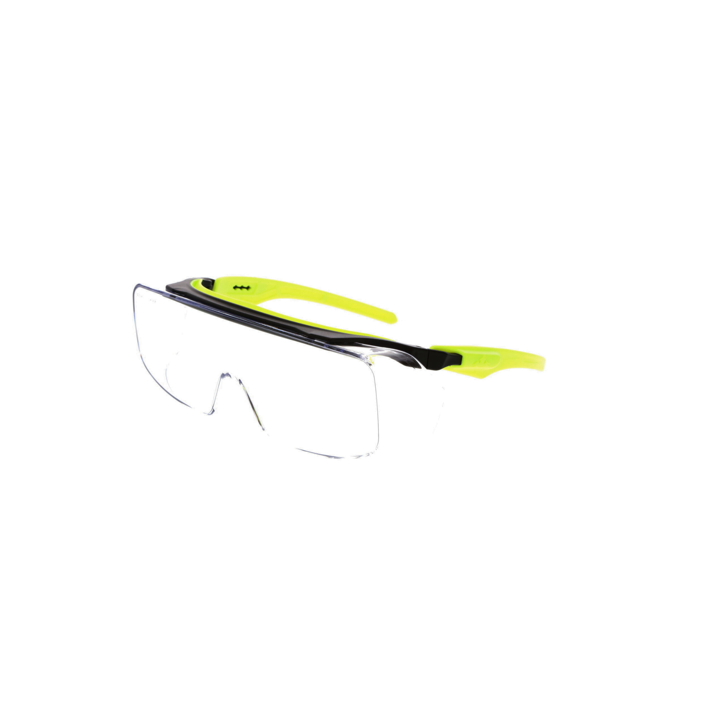 Over-the-Glass Safety Glasses - 3 Position Adjustable Temple Length - Soft TRP Brow Guard and Temple Arms