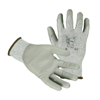 13 Gauge Knit Glove with Polyurethane Palm, Cut Level 4, Glove Safe VHU-1334