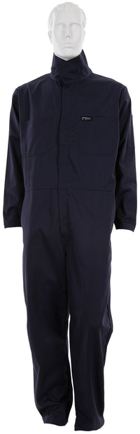 Flame Resistant (FR) Coveralls, 7oz, Navy Blue 100% Cotton Material