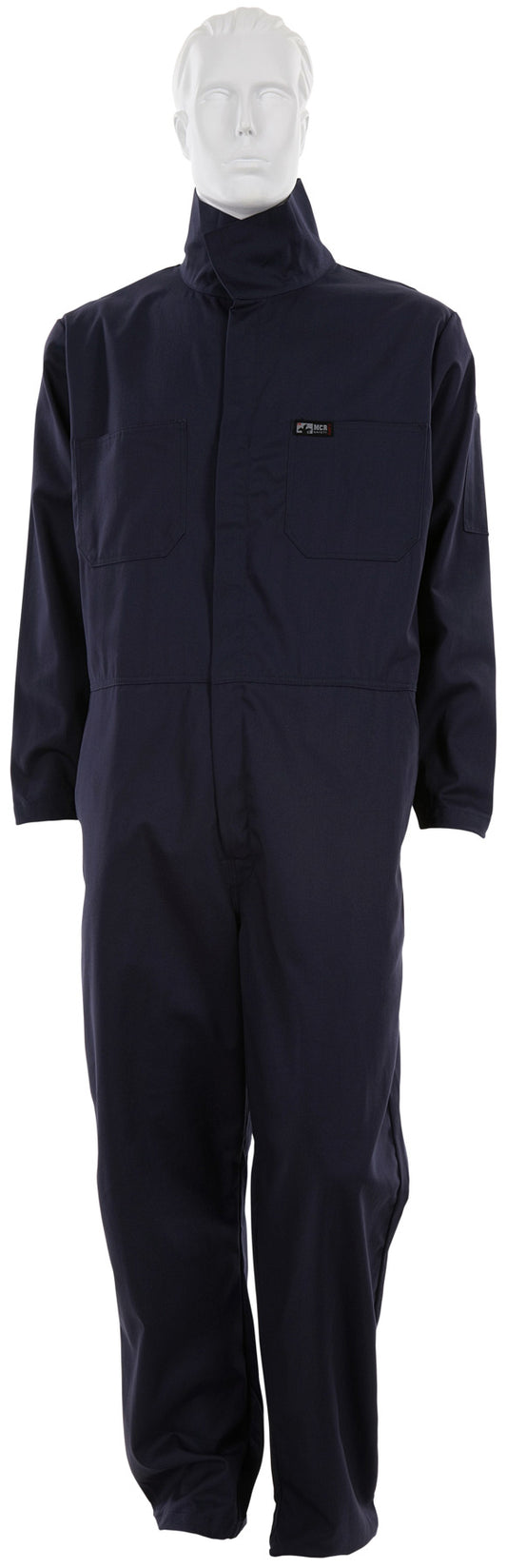 Flame Resistant (FR) Coveralls, 7oz, Navy Blue 100% Cotton Material